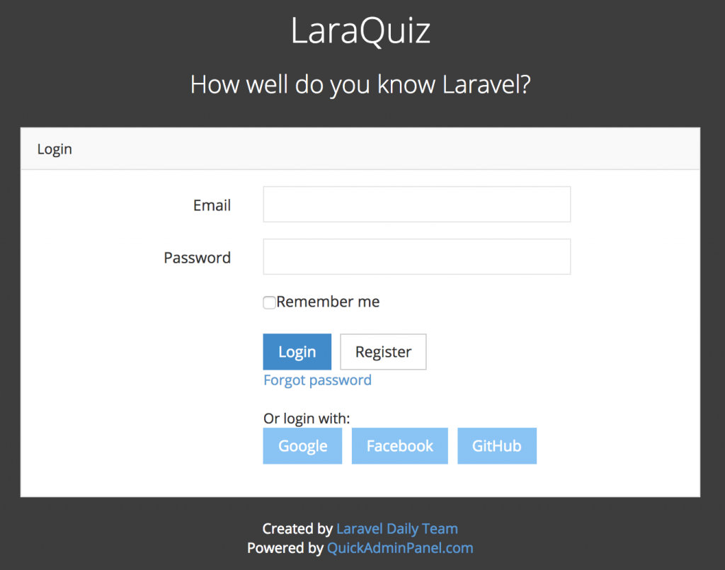 laraquiz homepage