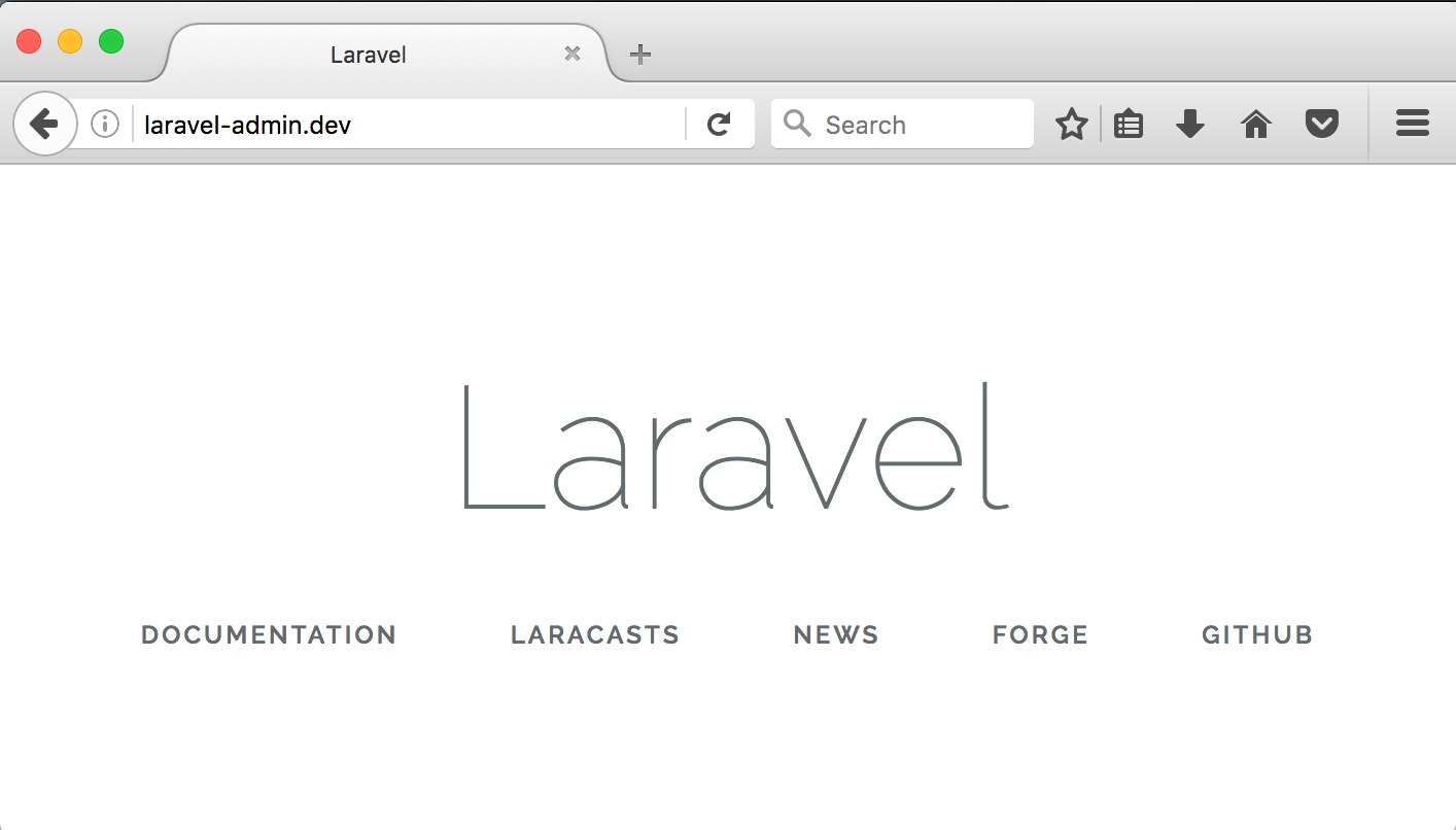 Default laravel. Default auth admin.