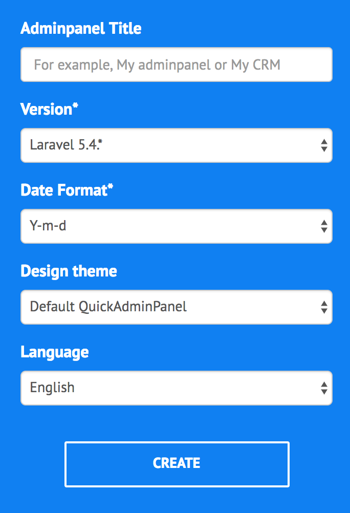 laravel admin panel 01