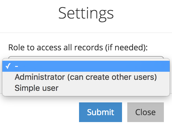 active user filter settings