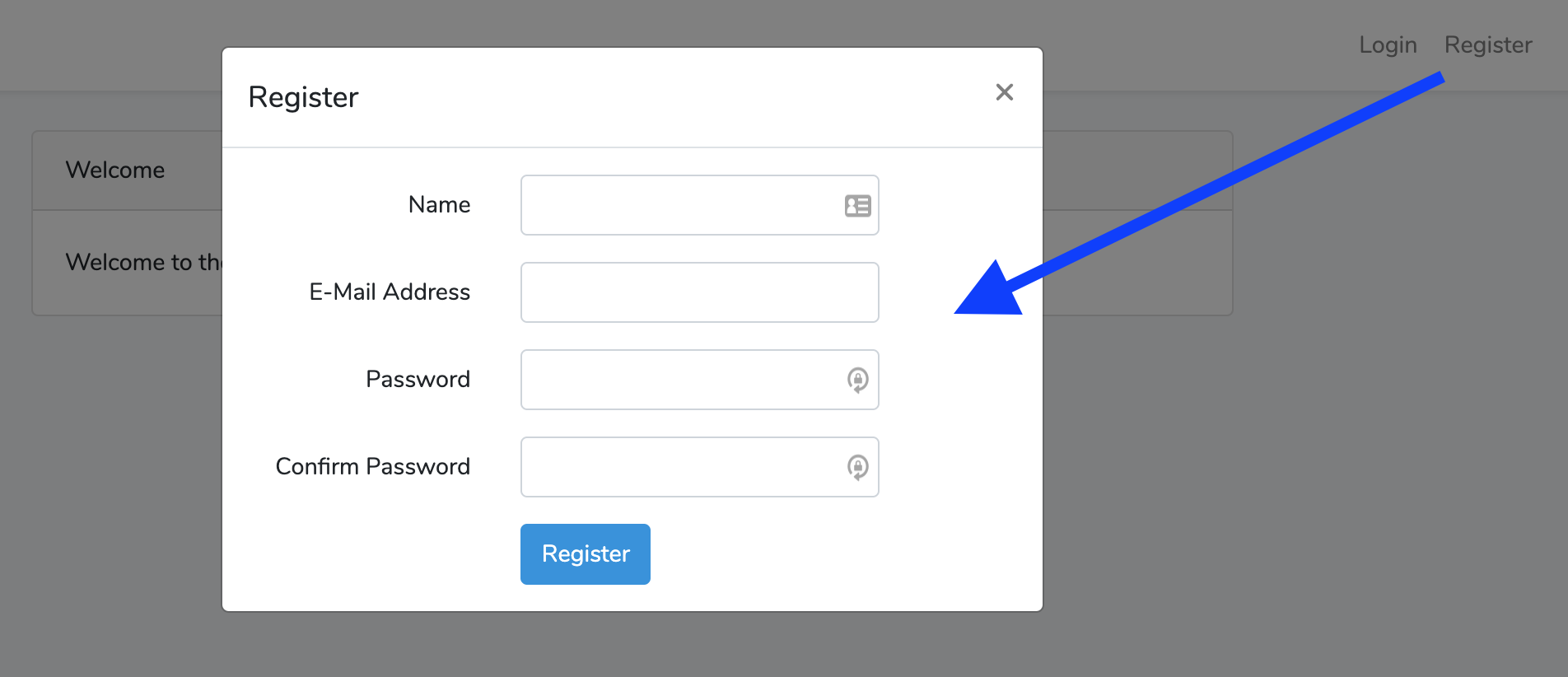 Login and Register Forms in Modal Bootstrap Popups – Quick Admin Panel ...
